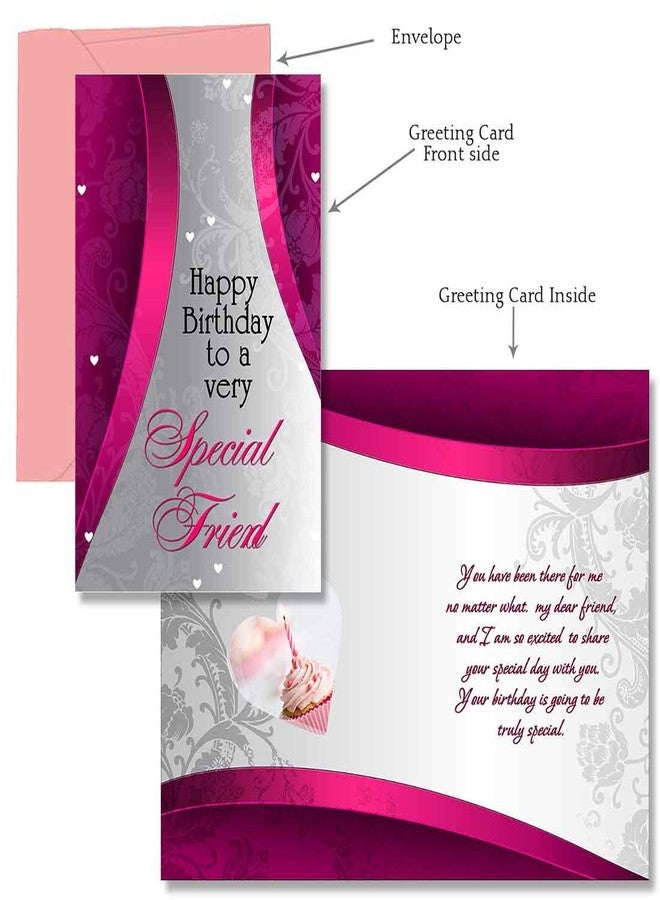 Alwaysgift Happy Birthday To A Very special Friend Greeting Card & Golden Rose Hamper - Image 3